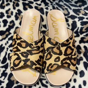 Sam Edelman Audrea Slide Sandal Leopard Print